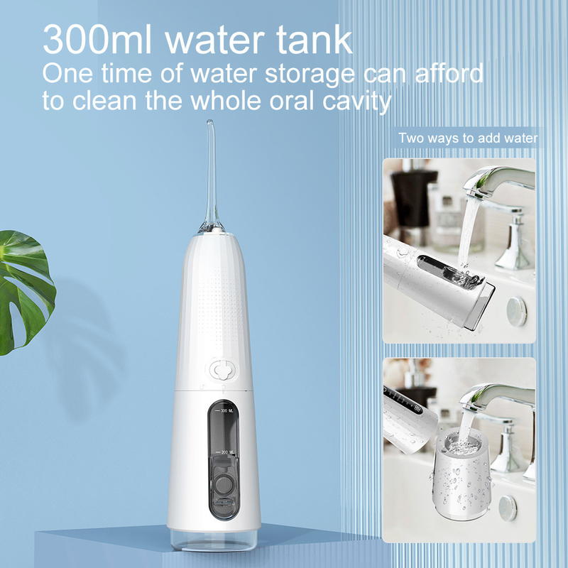 5+ Arbeits- elektrisches Wasserstrahl- Mund- Hygiene 300ml der Modus-Ipx7 Mund-Irrigator-Zahn-Reiniger-Wasser zahnmedizinisches Pik Flosser