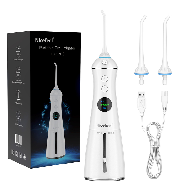 300ml elektrische Jet Cordless Water Flosser, 6 Arbeitsmodi wässern Jet Dental Flosser