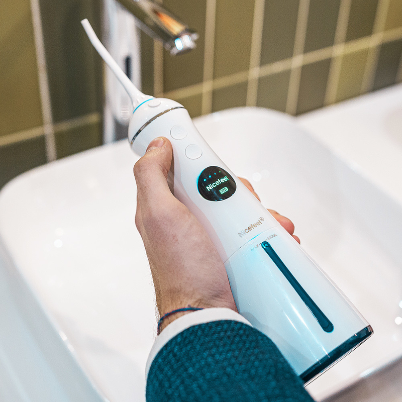 300ml elektrische Jet Cordless Water Flosser, 6 Arbeitsmodi wässern Jet Dental Flosser