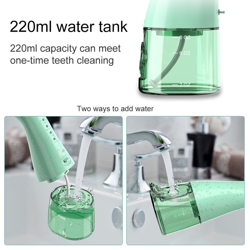 Zuhause Reise 300ML IPX7 wasserdichte kabellose Dental-Munddusche tragbar