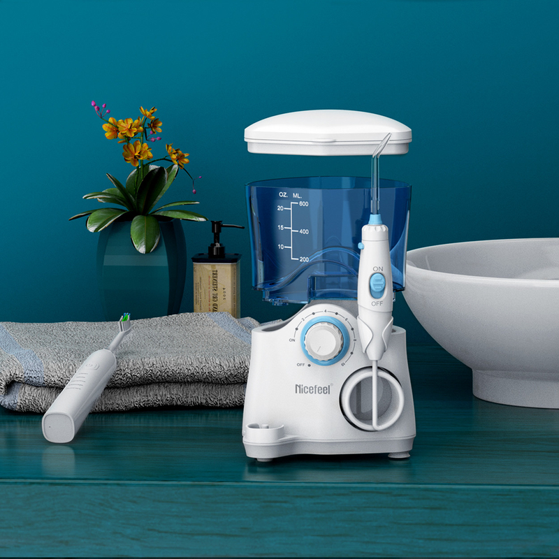 Zahnmedizinischer Weiß Soem-ABS Behälter Produkt-Sonic Toothbrush Water Flosser For-Familien-600ml