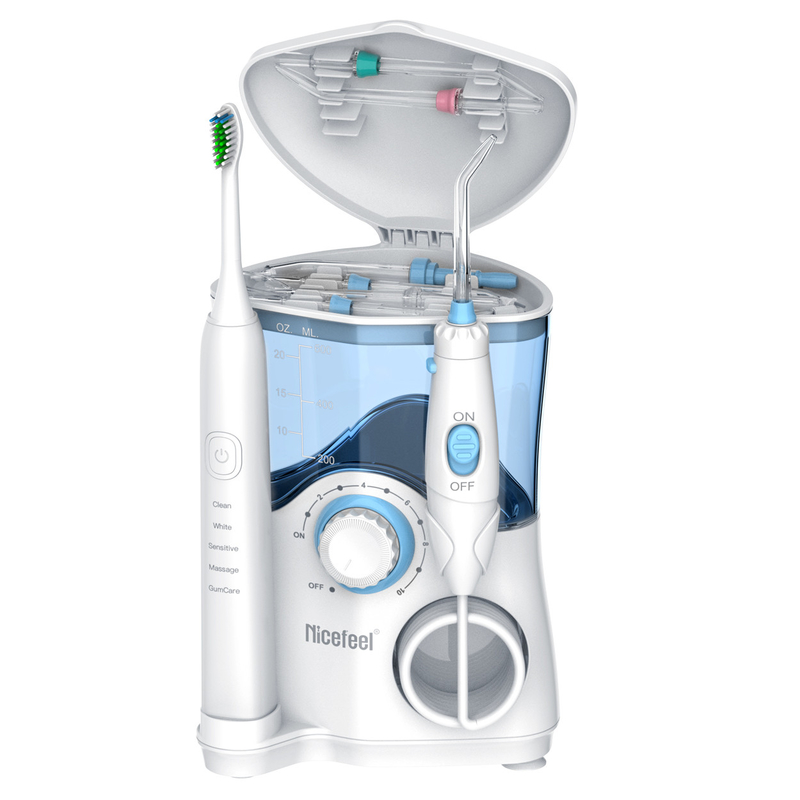 Zahnmedizinischer Weiß Soem-ABS Behälter Produkt-Sonic Toothbrush Water Flosser For-Familien-600ml
