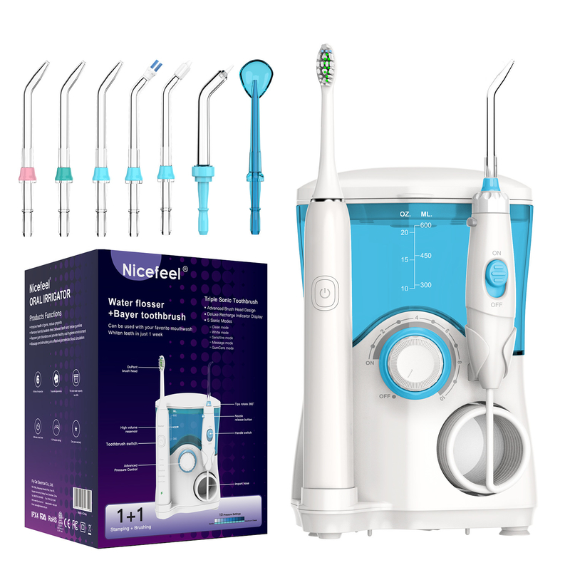 Zahnmedizinischer Weiß Soem-ABS Behälter Produkt-Sonic Toothbrush Water Flosser For-Familien-600ml