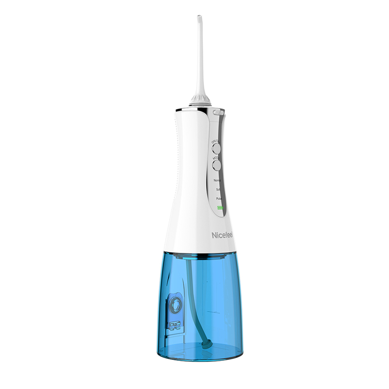 1000 ml zahnärztliche Kabellose Mundbewässerung Wasserflosser Weiß 2,5 mm Düse