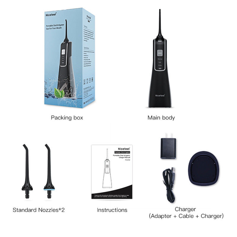 Tragbares drahtloses Aufladungswasser Flosser, Mund-Irrigator-Zähne, die Gummi-Massage (Modelle säubern IPX7, Waterproof/3)